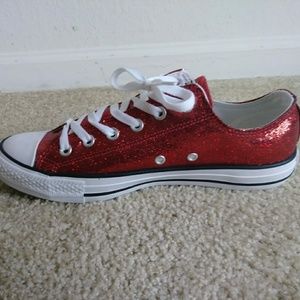Converse Red Sequins Mens Sneaker